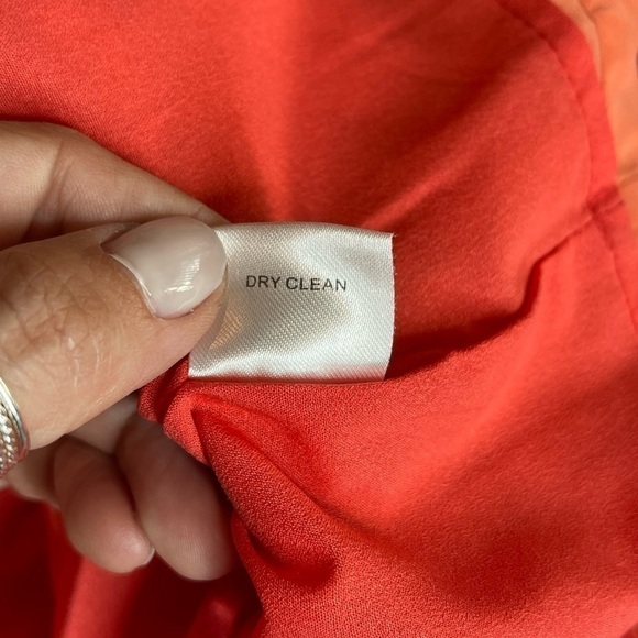 Anthropologie Greylin Silk Sleeveless Mini Dress Waist Tie Orange size Medium - Picture 9 of 10